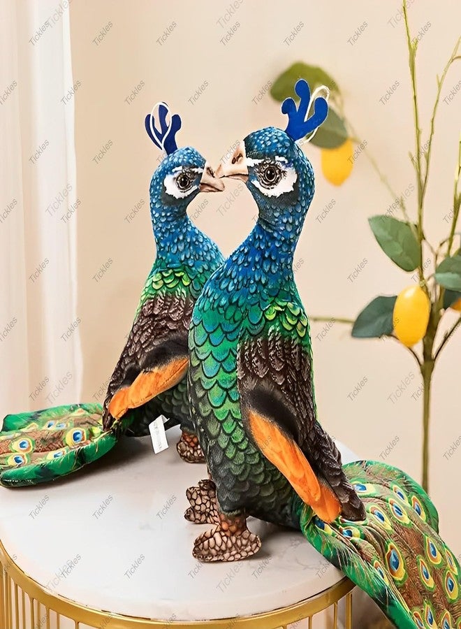 تيكلز لعبة قطيفة ناعمة محشوة على شكل طاووس جميل من تيكلز، هدية مثالية للأطفال من الأولاد والبنات في أعياد الميلاد (الحجم: 35 سم؛ اللون: متعدد الألوان) - Image 5